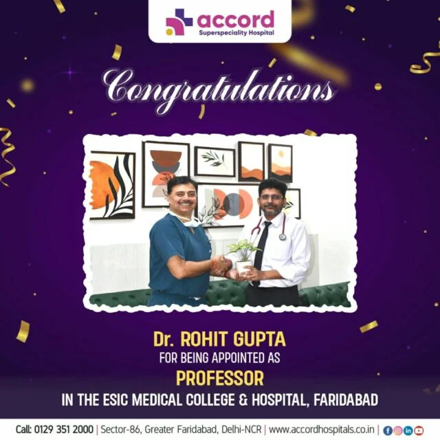 Dr. Rohit Gupta Appointed as Professor at ESIC Medical College & Hospital, Faridabad